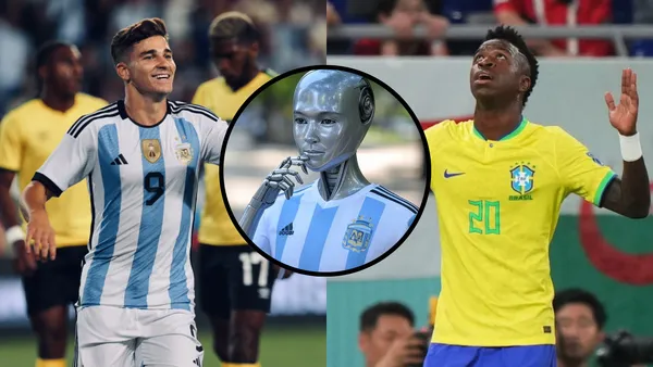 Julian and Vinicius | Photos: @9julianalvarez and @vinijr