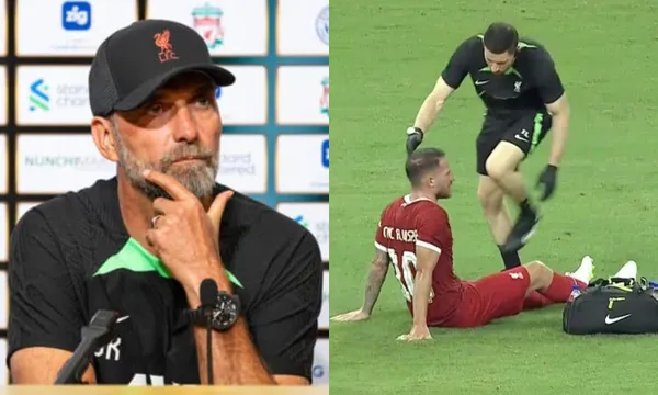 Jurgen Klopp's reaction to Mac Allister's injury