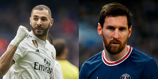 Karim Benzema defended Messi after the bad times the Argentine lived at PSG