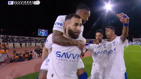 Karim Benzema scored his first hat-trick with Al-Hilal on his debut