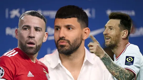 'Kun' Agüero was attentive to the Champions League draw and when he saw that Otamendi will face Messi in PSG vs. Benfica, he left a curious message to the defender.