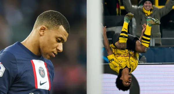 Kylian Mbappé could not believe PSG is losing against BVB.