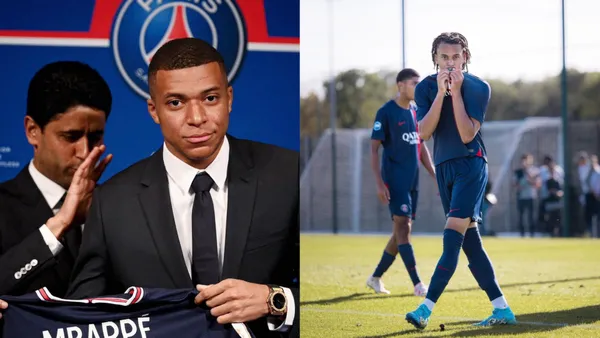 Kylian Mbappe will be leaving PSG this summer but his brother might not.