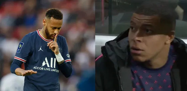 Kylian Mbappe's reaction after Ney's goal surprised PSG fans.