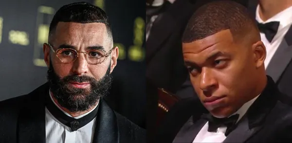 Kylian Mbappe's reaction to Benzema's prize was trendy on social media.