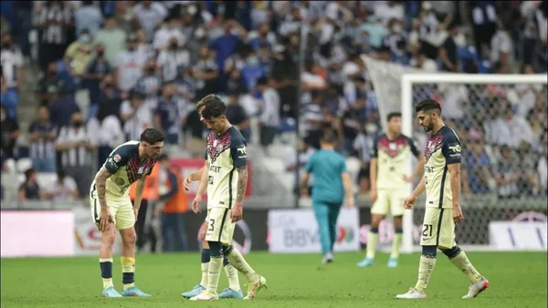 Las Águilas were defeated 2-1 on their visit to CF Monterrey.