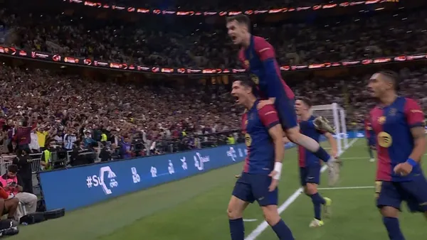 Lewandowski put the Blaugrana ahead in the final of the Spanish Super Cup by a score of 2-1.