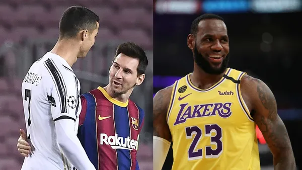Lionel Messi and Cristiano Ronaldo welcomed Lebron James to a group made up of only a few athletes throughout history