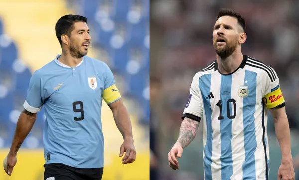 Lionel Messi and Luis Suarez