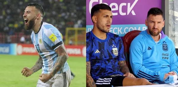 Lionel Messi couldn't start the match, however, he witnessed form the bench.