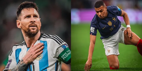 Lionel Messi found out he was going to face Mbappe in the final.