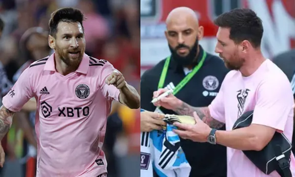 Lionel Messi is already at the Inter Miami stadium and that's how he arrived with his bodyguard