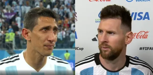 Lionel Messi is still attentive to what happens to his friend, Di Maria.