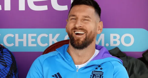 Lionel Messi saw the goal from the bench, he did not start the game.