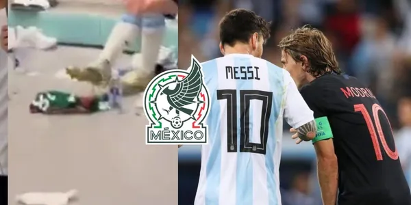 Lionel Messi stepped on Mexico's jersey in Argentina's dressing room, now what they do with Croatia's jersey