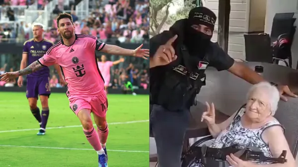Lionel Messi was the reason why this elderly lady was not kidnapped by Hamas members in Israel.