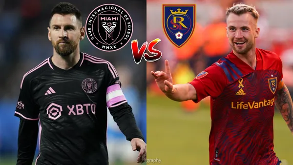 Lionel Messi with the Inter Miami jersey.