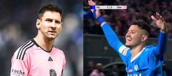 Lionel Messi's reaction