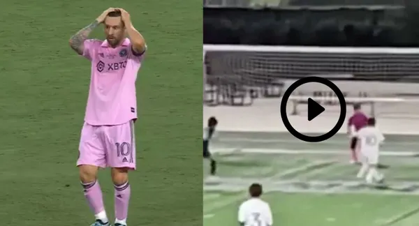 Lionel Messi's son is Lionel's true heir!