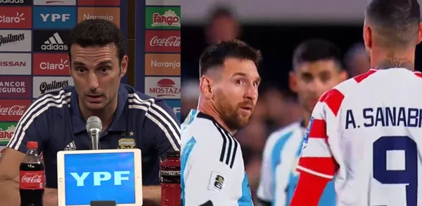 Lionel Scaloni was asked about Sanabria's spit to Messi.