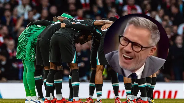 Liverpool and Carragher players. Photo: Liverpool and Carragher networks.