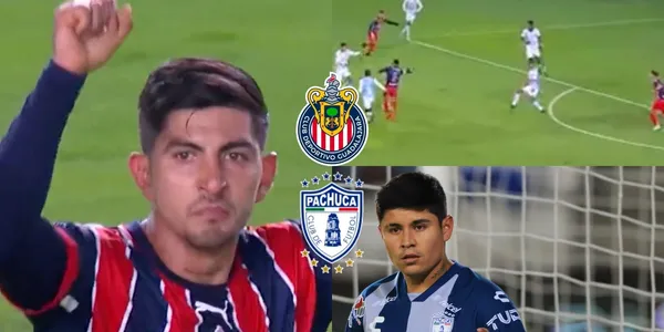Lopez's reaction to Victor Guzman's incredible goal for Pachuca's Tuzos