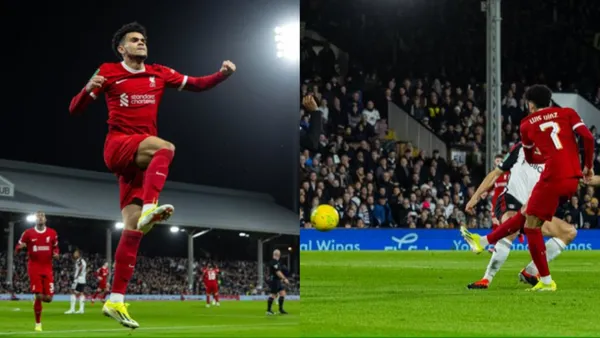 Luis Diaz makes it 1-0 to Liverpool against Fulham and 3-1 on aggregate!