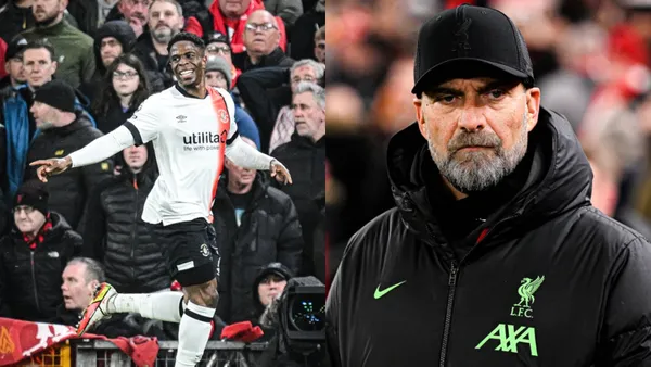 Luton Town are beating Liverpool 1-0 away from home and Liverpool need 45 minutes to turn things around.