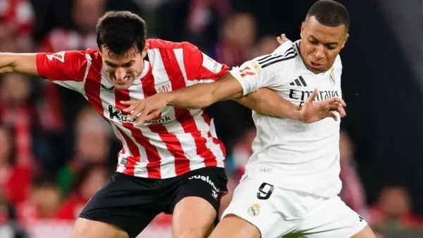 Madrid continues to suffer in the defensive zone and now a mistake of their own allowed Bilbao's second goal