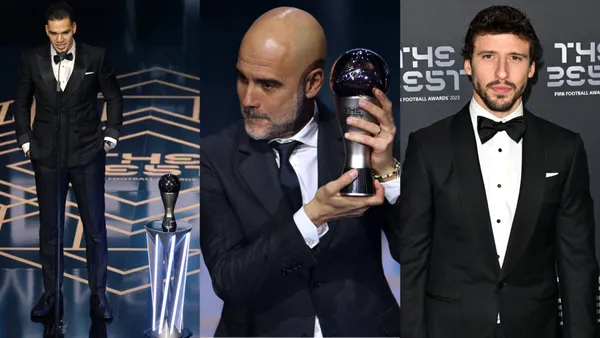 Man City won two awards in FIFA The Best ceremony, with many games in the World XI!