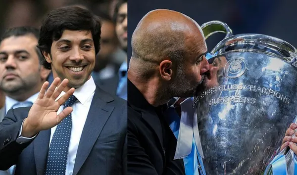 Manchester City's owner witnessed his first Champions League final, and this was his reaction to seeing his team win