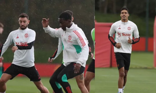 Manchester United players returning to training