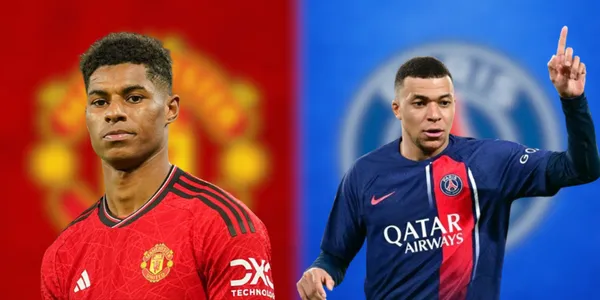 Marcus Rashford and Kylian Mbappé