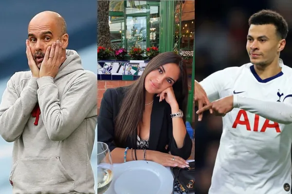 Maria, the daughter of the Manchester City manager, was photographed with the famous English player