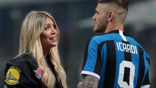 Mauro Icardi and his wife and agent Wanda Nara.