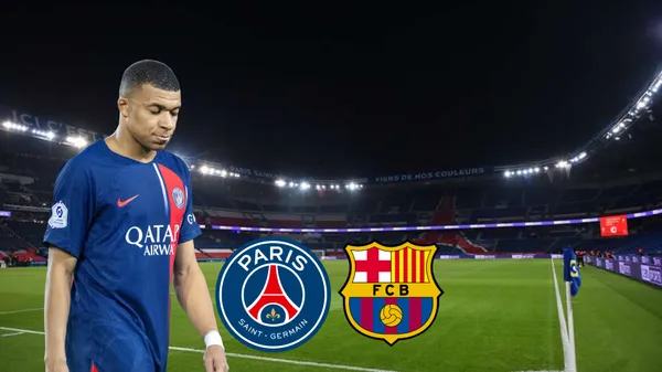 Mbappé and PSG arleady losing to FC Barcelona at home.