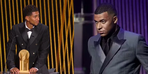 Mbappé was the only one who didn't do something to support Bellingham in the Kopa trophy.