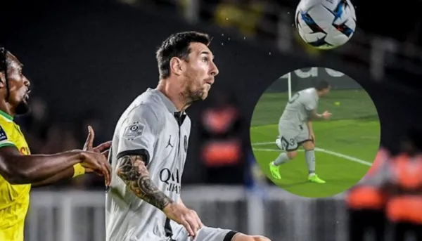 Messi lived an unfortunate situation on the pitch but remained calm.