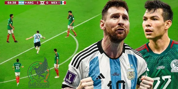 Messi y Chucky en el Argentina vs México/ FOTO: Youtube el Fútbol del alma