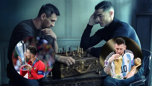 Messi y Cr7. Photo. Clarin.com