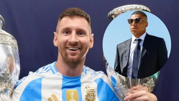 Messi y Mbappé. Redes de Messi y Mbappé.