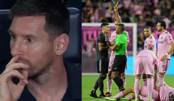 Messi's reaction to his teammates' mistakes in the US Open Cup final between Inter Miami and Houston Dynamo