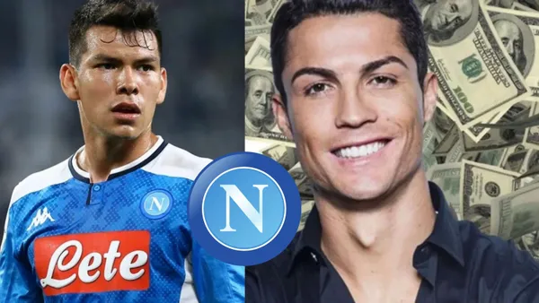 Mexican striker Hirving Lozano could have Cristiano Ronaldo as a teammate, although he would be paid much more than the Mexican.