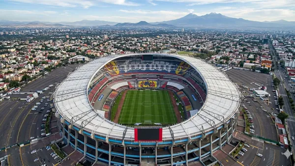 Mexico fan died after being drunked and falling down into the Azteca Stadium - Picture created by AI