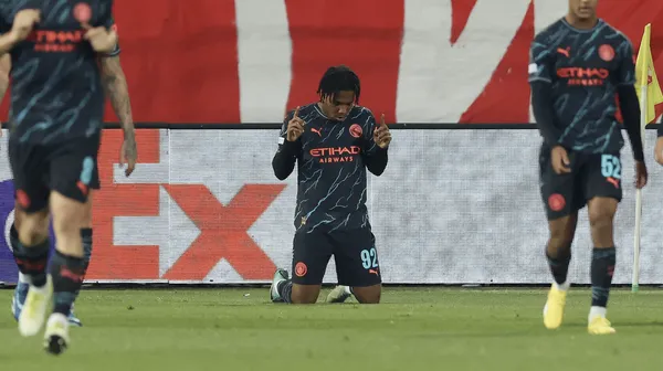 Micah Hamilton made his debut this Wednesday as a scorer for Manchester City in his debut with the first team.