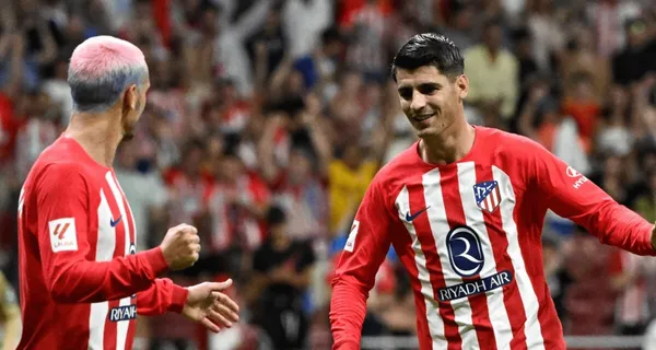 Molata scored the first goal for Atletico Madrid in the Spanish Derby.