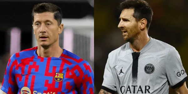 Months ago, the Pole underestimated the 10 of the Albiceleste and now he sees the PSG striker from below