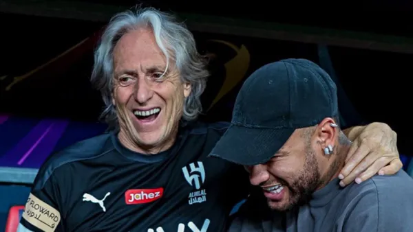 Neymar and Jorge Jesús