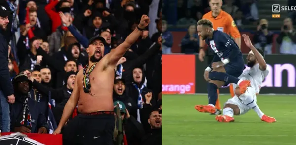 Neymar Jr received a horrendous foul and the PSG players were furious.