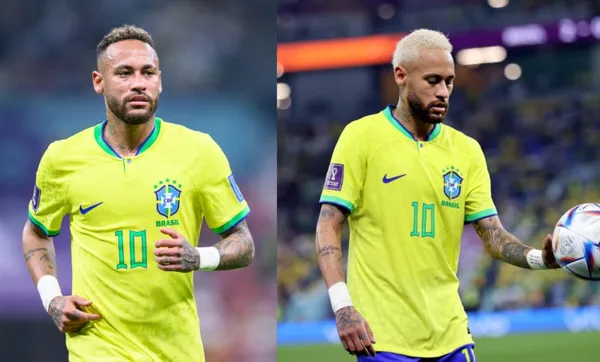 Neymar returned to the starting lineup and this was his missed penalty